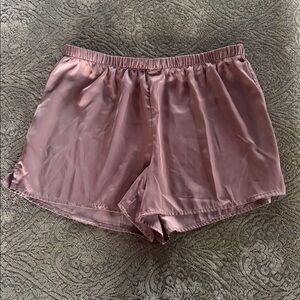 Stars Above Gold Satin Pajama Shorts